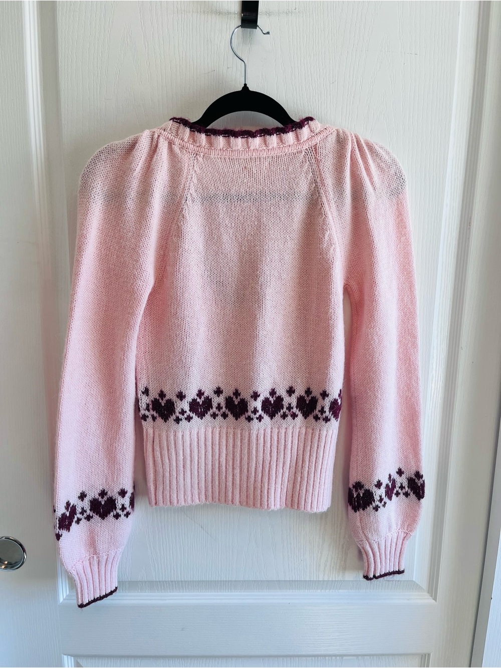 Urban Outfitters Kimchi Blue Alice Femme Fair Isle Cropped Cardigan XS NWOT - Picture 12 of 13
